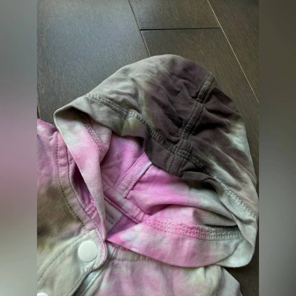 Pink & Brown Tie-Dye Matching Baby Outfit